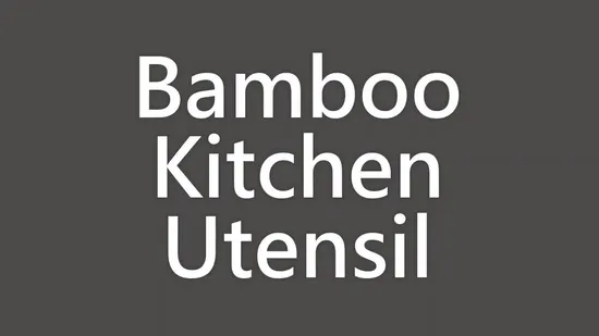 Cubiertos de bambú Cubiertos Cuchara Cuchillo Tenedor